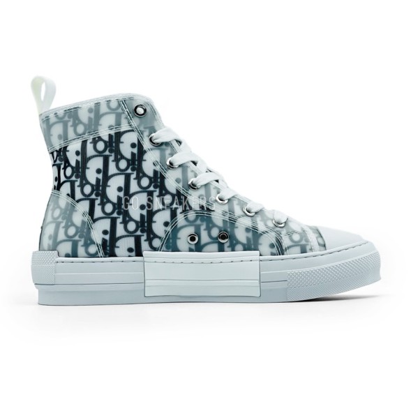 Женские кеды Dior High Top Logo White/Black