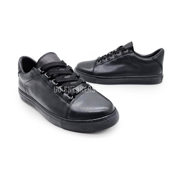Унисекс кроссовки Balenciaga Leather Sneakers Full Black