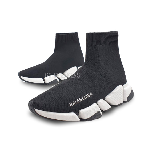 Женские кроссовки Balenciaga Speed Trainer High Top Black/White