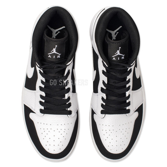 Унисекс кроссовки Nike Air Jordan 1 Mid White Black