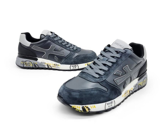 Унисекс кроссовки Premiata 483 Leather/Suede Dark Grey