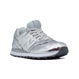 New Balance Женские 574 Mirror Silver