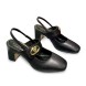 Женские туфли Valentino Leather Pumps Matt Black