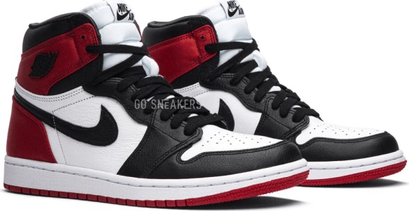 Женские кроссовки Nike Wmns Air Jordan 1 Retro High &amp;#039;Satin Black Toe&amp;#039;