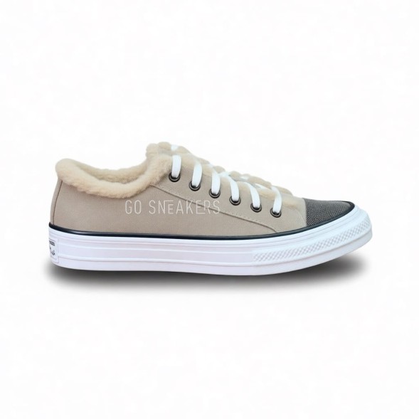 Женские зимние кеды Brunello Cucinelli Winter Sneakers Beige