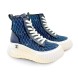 Женские зимние кеды Chanel Winter Sneakers Blue