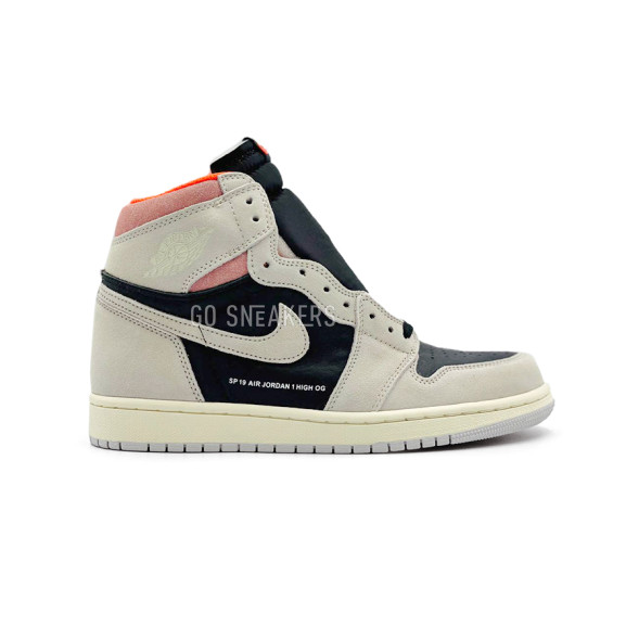 Унисекс кроссовки Nike Air Jordan 1 Retro High Neutral Grey Hyper Crimson