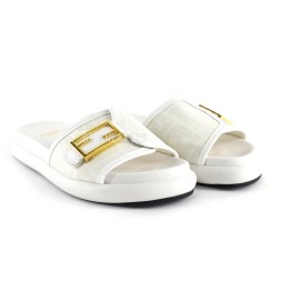 Fendi Slippers White