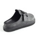 Унисекс тапочки Louis Vuitton Slipper Black Leather 