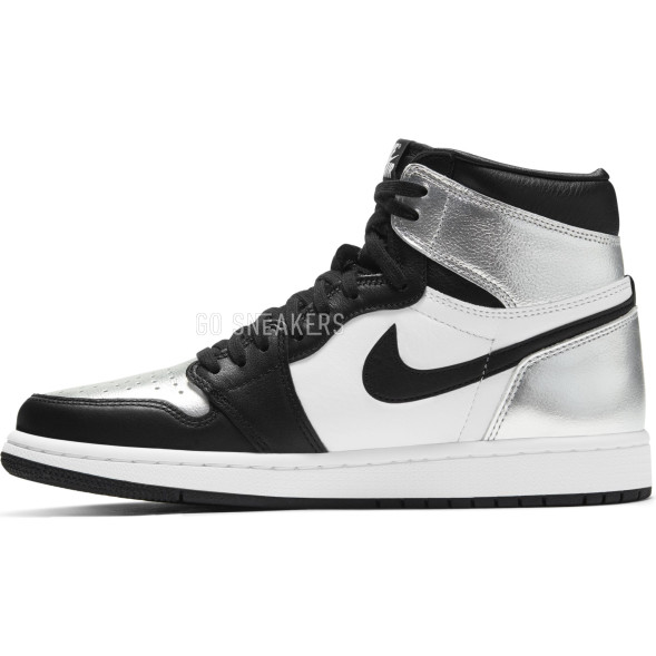 Унисекс кроссовки Nike Air Jordan 1 Retro High Silver Toe
