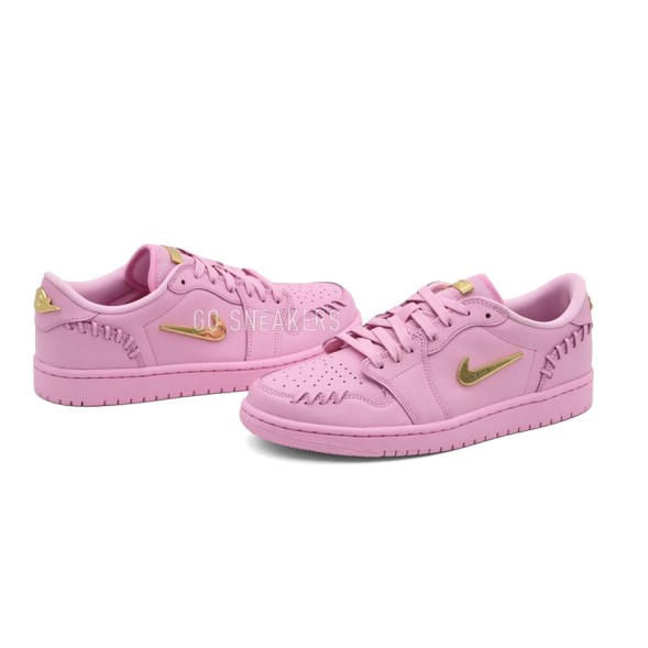 Женские кроссовки Nike Air Jordan 1 Low MM Perfect Pink Metallic Gold