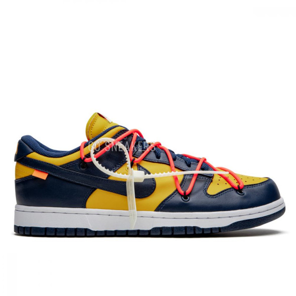 Унисекс кроссовки Nike Dunk Low Off-white - University Gold