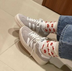 Adidas Gazelle Suede Platform Grey